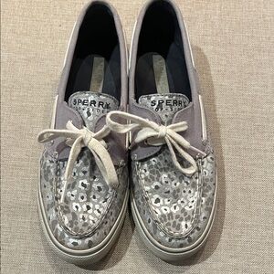 Sperry Women's Metallic and Gray Loafers